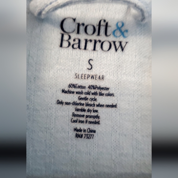 Croft & Barrow Blue Robe - Picture 6 of 7